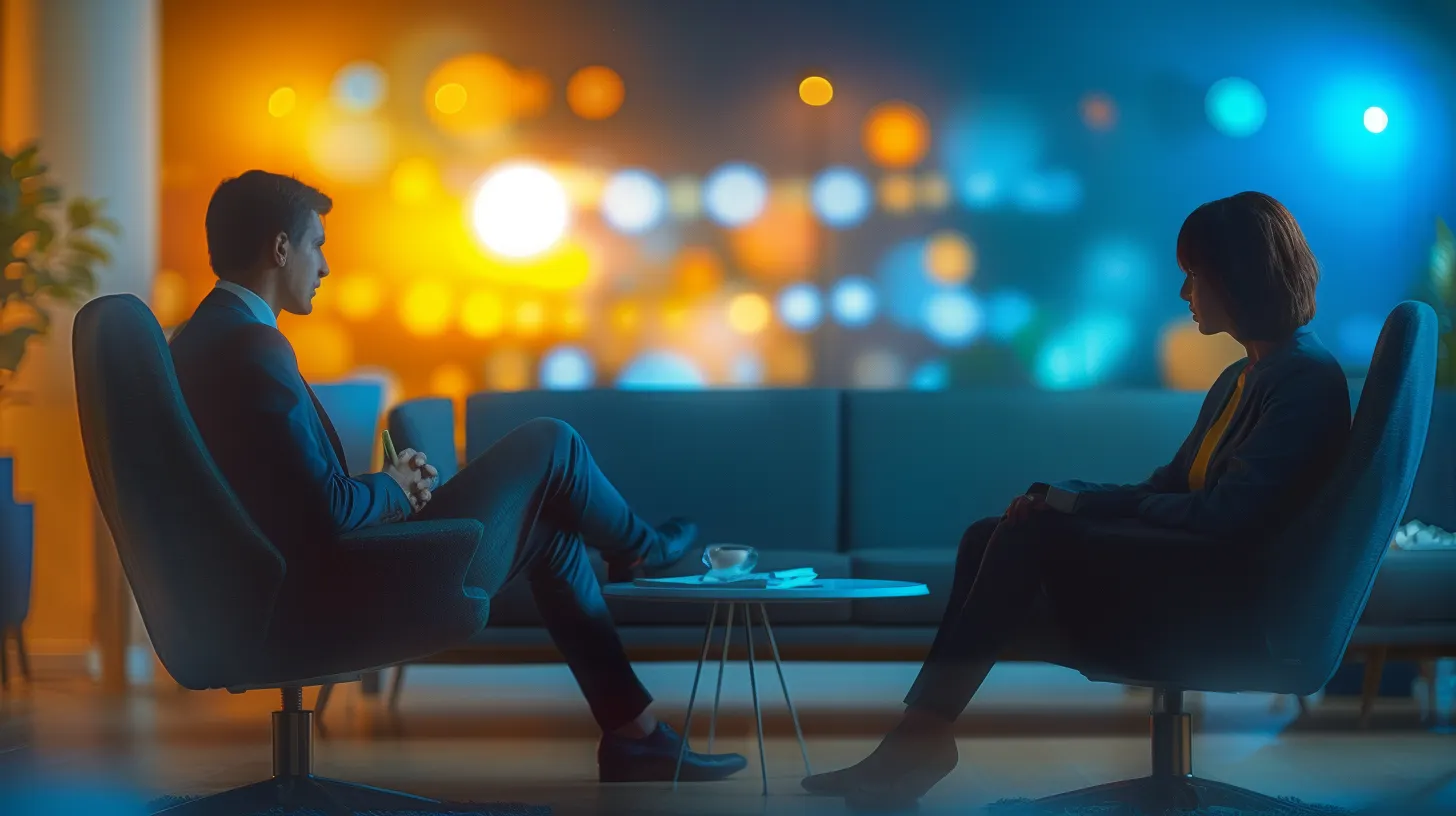 Zwei Personen im persönlichen Gespräch während eines strukturierten Briefings zur offenen IT-Position